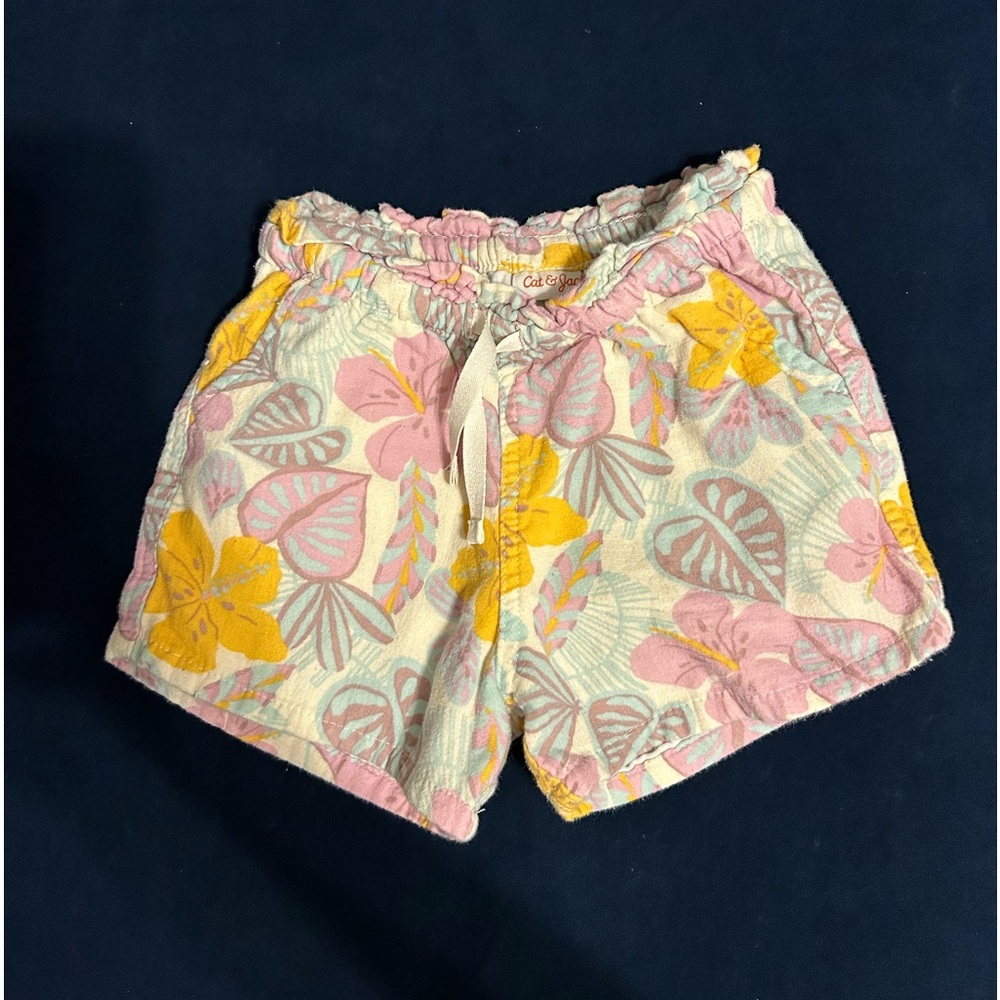 Girls size xs Super soft Muslin/gauze type floral printed shorts